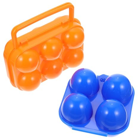 DIYEAH 2pezzi Contenitore Per Uova Di Pasqua Scatola Portatile Per Uova Organizzatore Di Colorate Per Picnic e Campeggio
