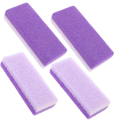 Homoyoyo 4piezas Pedicura Exfoliante de Pies Herramientas para Pedicura Removedor de Callos Raspador para Pies Morado