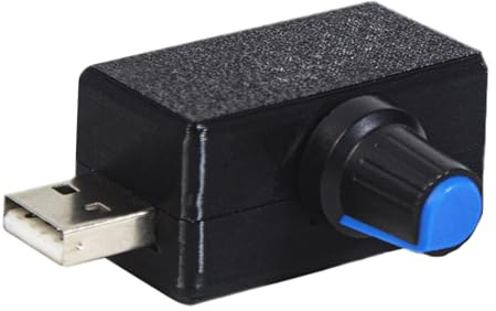 ZYHARUKO USB-fläkt variabel hastighetsregulator 5 W multiväxel justerare för personliga kylenheter kontor hem kylningsredskap