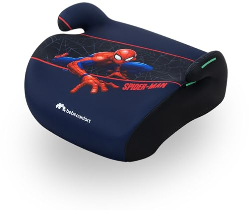 Bebeconfort Marvel Manga i-Safe, Asiento Elevador Coche, Silla Coche Marvel Legends Spiderman, 6-12 Años, 128–150 cm, 22-36 kg, Ligera, Instalación Fácil con Cinturón, Acolchada, Authentic Spiderman