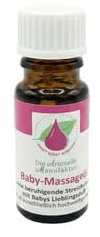 Die Aromaölmanufaktur Olio da massaggio per bambini, 10 ml, misura prova: olio per bambini benefico con oli essenziali naturali al 100% per rilassarsi, coccola la pelle delicata del bambino