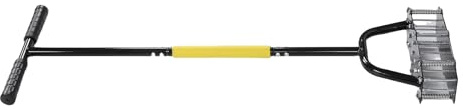 Dpofirs Aireador de Césped de Acero Al Carbono, 17 Picos, Herramienta de Aireador de Césped con Resorte para de de Jardín