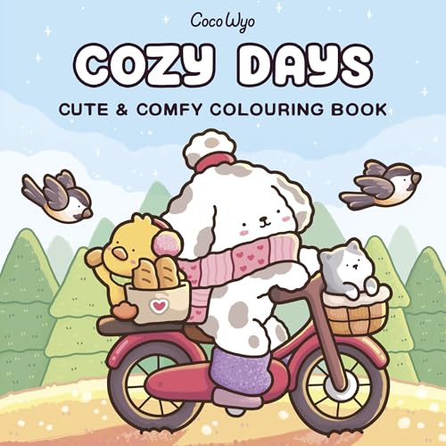 Cozy Days: A cute and comfy colouring book (Coco Wyo)