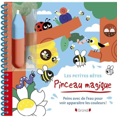 Pinceau magique Les petites bêtes Livre Coloriage magique à l'eau avec un pinceau À partir de 3 ans