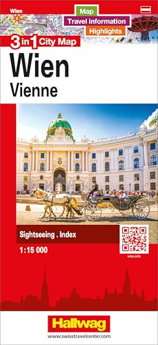 Hallwag Stadtplan Wien: 3 in 1: Stadtplan, Reiseinformationen und Highlights!