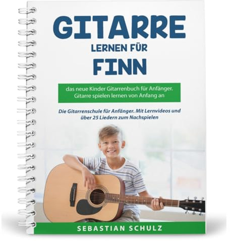 Personalisiertes Gitarrenbuch für Kinder - einzigartig Gitarre lernen. Das einzige Gitarrenbuch, das wie ein persönlicher Lehrer funktioniert
