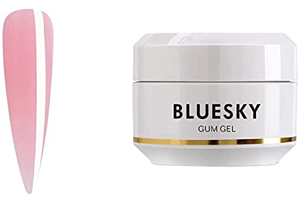 Bluesky Gum Gel 15 ml, Soft Clear Pink, Poly Gel Builder Colours For Poly Gel Nail Kit, Quick Nail Extensions (Requires Curing Under LED UV Lamp)