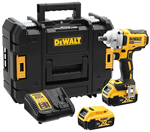 DEWALT DCF894P2-QW Avvitatore ad impulsi attacco 1/2” 18V - DOTAZIONE: 2 batterie XR Litio 5.0Ah, caricabatterie, valigetta TSTAK.
