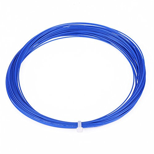 Keenso Badminton Saite, 10m Nylon Hohe Flexibilität Badminton Saite Badmintonschläger Ersatzsaite Badmintonschläger Reparatursaite (Blau)
