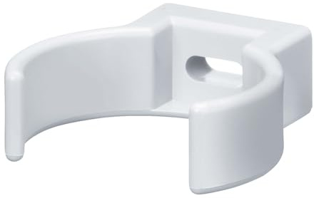 INEFA rörklämma, PVC-U DN 50, 25 st Vit Rörklämma för stuprör, tillbehör för hängrännor, enkel installation, Tillverkad i Tyskland