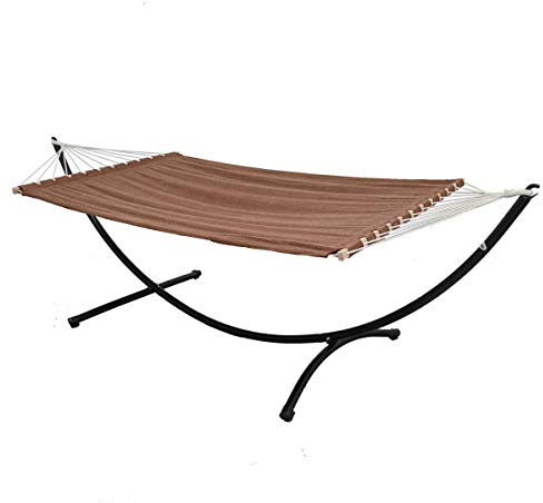 AMANKA Double Hamac avec Support à 120 kg - 200x120 Structure Extérieure en Métal - Cadre pour Jardin