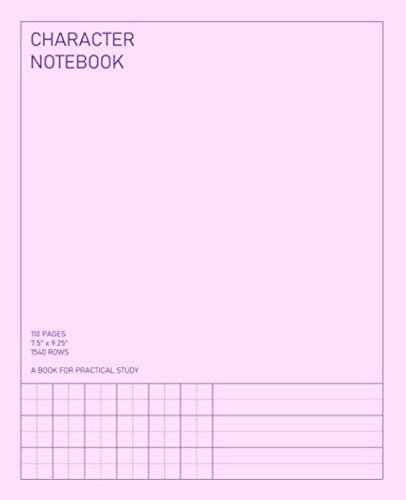 Character Notebook: Chinese hanzi, Japanese kanji, Korean hanja, paper writing practice journal