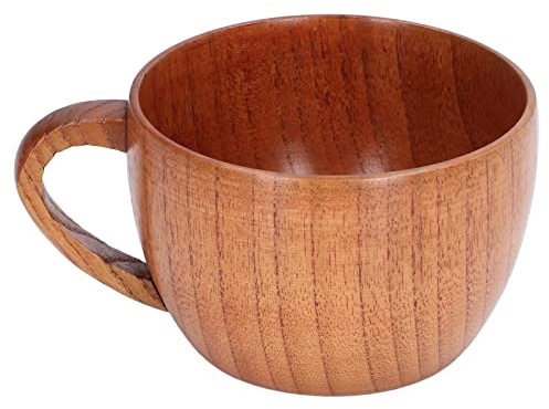 BuyWeek Tazza di Legno Tazza da Tè Wood Cup, 200 ml 9×6,5 cm Classica per Caffè Birra Succhi di Latte
