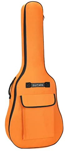 Liummrcy Custodia per chitarra impermeabile a doppio cinturino imbottito di chitarra nera con spallatta per chitarra classica sacca per chitarra da 40/41 pollici, borse per chitarra regolabili, borse