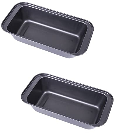Aggert Bandeja rectangular de metal para pan, de acero al carbono, antiadherente, para tartas, mini tostadas, bandeja para hornear, 2 piezas, 30 cm