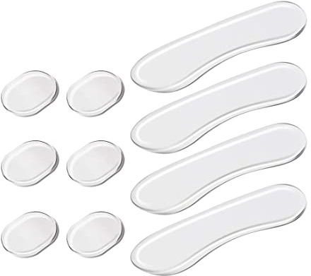 10 Stück Teilige Trommel Dämpfer Gele, Weiche Silikon-Dämpfer-Gel-Pads, Transparente Trommel-Schalldämpfer, Trommel-Schalldämpfer-Pads, Ovale und lange Streifen