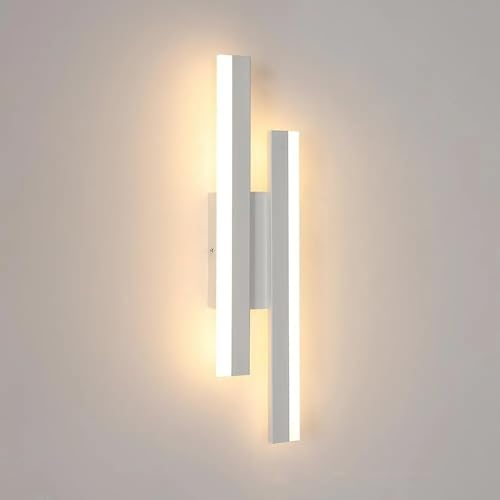 Comely Applique da Parete Interno Moderna, 3 Temperature di Colore 3000K/4500K/6500K, 16W Lampada da Parete LED in Alluminio, Lampada a Muro per Camera da Letto Soggiorno Corridoio Ufficio Scala
