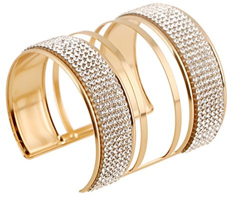 Miya super cooler Damen Armreif, luxuriöser Armband Drähte, super einzigartiges, Vintage Accessoires Gold Diamanten