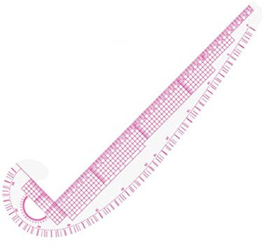 SunaOmni Französisches Kurvenlineal, 3-in-1, metrisches Nählineal aus Kunststoff, DIY-Bastellineal für die Schneiderei
