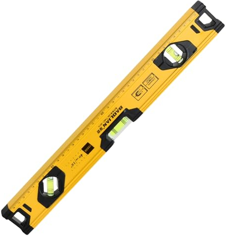 Niveau à Bulle 40cm, Niveau à Bulle en Aluminium, Niveau Torpedo Magnétique, Mini Niveau pour Regle et Mesure en Précision, avce 3 Fioles Réversibles Antichocs