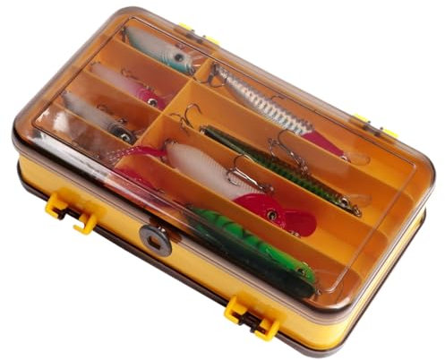 Angelköder-Box, Angelköder-Organizer | Tackle Organizer,Wasserdichte Angelgerät-Box, Köder-Aufbewahrungskoffer, tragbare Haken, Köder-Aufbewahrung zum Fliegenfischen