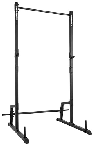GORNATION Power Tower Multifunzione, Pull Up Station, Barra per trazioni, Perfetta per Fintess e Calisthenics, Squat Rack, Altezza Regolabile (Outdoor, Senza Estensione Dip Bar)