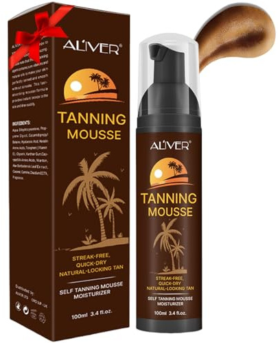 Acceleratore di abbronzatura, schiuma abbronzante, attivatore abbronzante, schiuma autoabbronzante idratante per viso e corpo, 100 ml