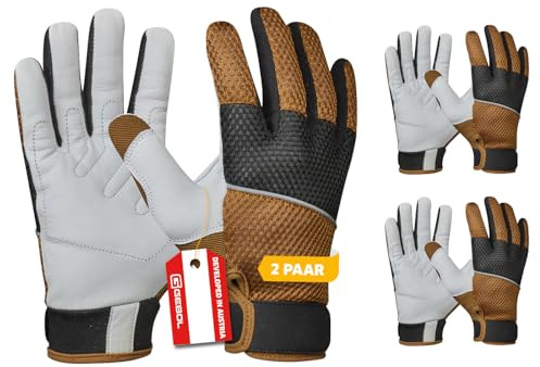 Gebol G-Base Garden Tech Gartenhandschuhe, 2 Paar, Gr. 11/XXL, atmungsaktiv