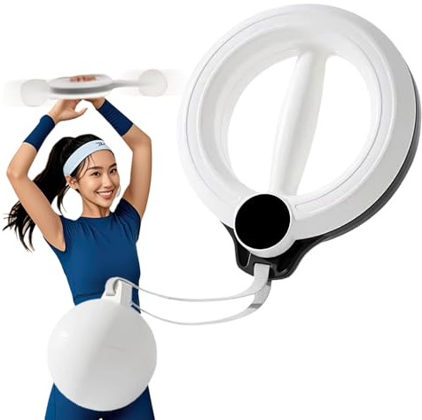 Arm Training für Männer und Frauen,360° Hand-Kurbel Unterarm Trainer, Brust Trainer, Schultern und Arm Muskel Training Fitness Ausrüstung, Home Workout Ausrüstung und Gym Workouts(Weiß)