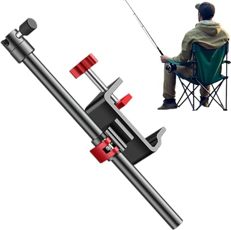 Xijobido Fishing Chair Umbrella Holder | Fish Rod Holder Bait Tray Stand - 360 Degree Rotatable Clamp Fishing Gear for Travel Boat Deep Sea Trips Freshwater Kayak Pier Saltwater