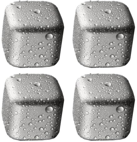 Prácticos cubitos de hielo para licor y cócteles, piedra de refrigeración de metal, control de temperatura, aptos para lavavajillas, enfriadores de piedra de enfriamiento