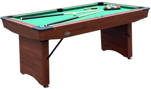 John West zusammenklappbarer Pool Billardtisch 5ft Braun inkl. Zubehör