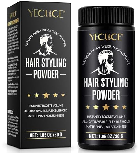 Haarpuder für Männer 30g, Haar-Styling-Puder, Haarpuder Volumen geeignet für jedes Haar, Nicht Fettend & Einfache Anwendung & Langanhaltend (30g)