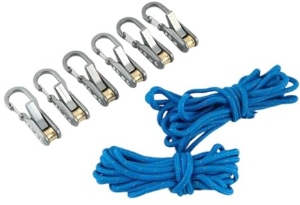 Lljsszr Tenditore per Corda con Fibbia Retrattile, Rullo Tendicorda per Corda Paracord, Attrezzatura per Esterni, Picnic, Strumento di Regolazione della Fibbi