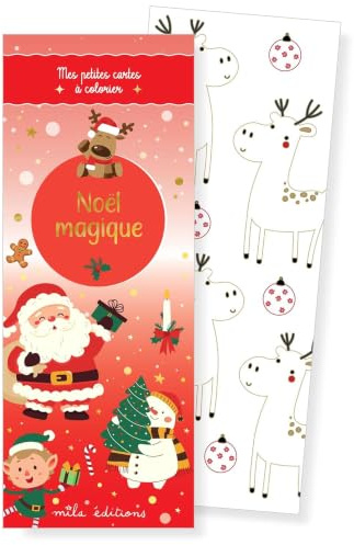 Noël magique - Mes petites cartes à colorier: 35 illustrations à personnaliser