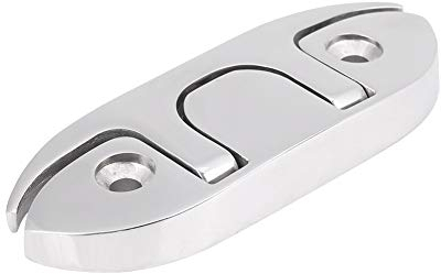 Aeloa Boat Cleat Fasteners Marine Boat Flip Up 4-1/2Inch Boat Mooring Cleat Folding Cleat Dock Stainless Steel for Boat Marine Kayak and Dock Boat Dock Folding Cleat