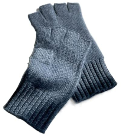 Prettystern Damen Herren Kaschmir-Wolle Halbfinger kurzfinger-handschuhe Handschuhe Handstulpen