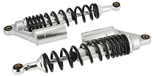 Set: Tuning-Federbeine 360mm, mit externen Ausgleichsbehälter, Schwarz/Si