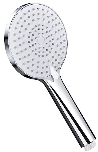 Cobbe Duschkopf, Hochdruck-Duschkopf mit 3 Sprühstrahlen, wassersparende Duschköpfe, Handbrause für Badezimmer, Chrom