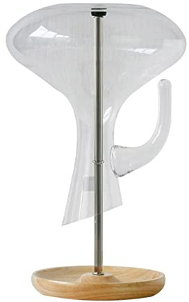 Dekanter-Abtropfgestell, 5,1 cm 1 Trocken-Dekanter-Ständer, Weinhalter mit Holzboden, schnell, fleckenlos, trocken und sicher aufzubewahren