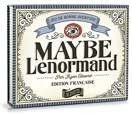 Maybe Lenormand - Edition Française - Oracle Divinatoire - 52 Cartes - Illustrations Vintage - Fabriqué en France
