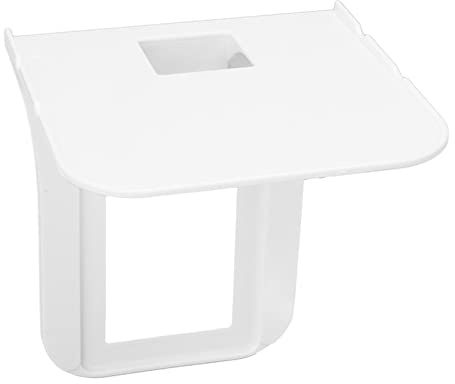 Outlet Shelf, Home Wall Shelf Organizer for Outlets, Wall Holder Space Saving Solution for Smart Speakers, Cellphones, Electric Toothbrush, White, Perfect for Bathroom, Kitchen