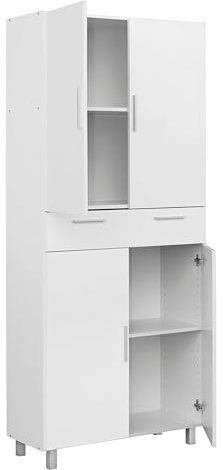 Miroytengo Mueble De Cocina Auxiliar Perti Color Blanco 81x188 cm