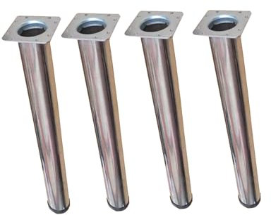 DAVBIR Tischbeine aus Metall, inklusive Schrauben und verstellbaren Fußpolstern, 4 Stück Möbelbeine, Möbelbeine für ESS- und Couchtisch, Computertisch, Werkbank, Besprechungstisch (Size : 80cm/31In)