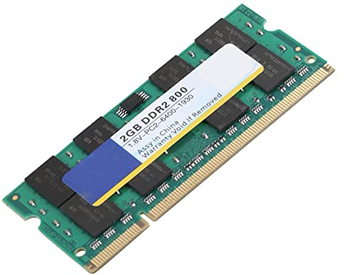KIMISS Memoria RAM Xiede DDR2 800MHz 2GB para portátil, 200 Pines, Alta Velocidad, Compatible con módulos DDR, 1.8V, actualización eficiente