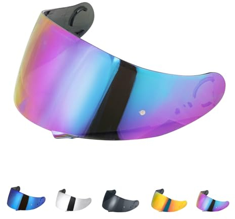 JQF Gear Motorradhelm Visier für GT Air Neotec CNS-1 TC-5 TC-9 GT Air 2 | Helmvisier Motorrad Windschutz Helm Objektiv Visier Vollgesichts,Helmvisiere Zubehör Ersatz