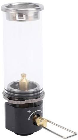 Camping gaslykta aluminiumlegering mässingsglas utomhus gastält vintage gas ljus för backpacking vandring fiske