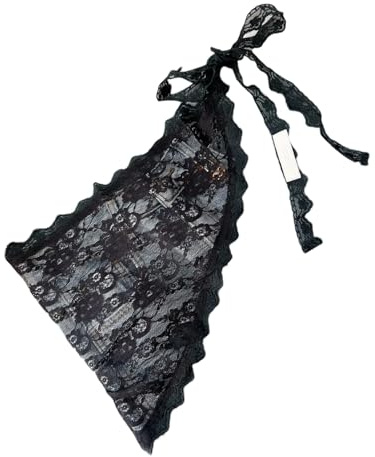 SHEGOTO - Gonna corta in pizzo con fiori da donna, triangolare, per coprire l'anca, pareo, sciarpa, grembiule, gonna, estensore camicia