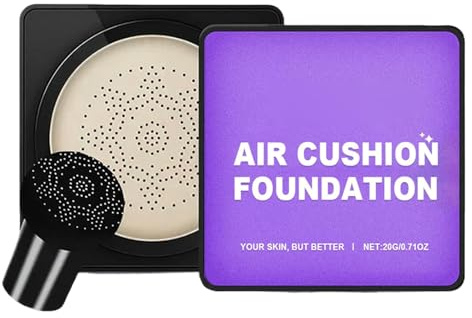 Generisch Serentia Elixir Creme Makellose Strahlende Haut Sofort, Pilz Kopf Luftkissen BB Cremes Foundation, Wasserdichter Öl Control Feuchtigkeitsspendender Concealer,Ivory White