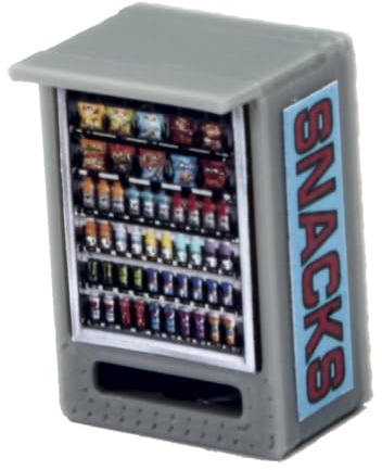 Overdrive-Racing Snack Automat LED Beleuchtet - Spur H0 TT N Z - Bausatz 1:87 1:120 1:160 1:224, Größe/Maßstab:Spur TT - 1/120